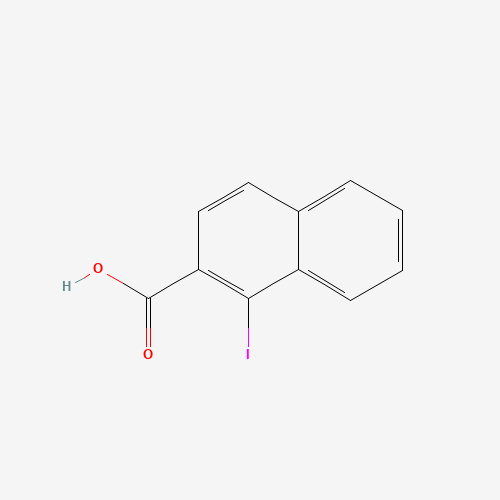 1-iodonaphthalene-2-carboxylic acid (CAS: 91059-43-7) - Chemical Structure and Molecular Formula 