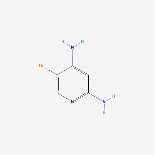 5-bromopyridine-2,4-diamine (CAS: 1201784-84-0) - Chemical Structure and Molecular Formula 