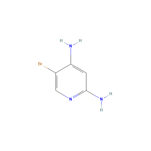 5-bromopyridine-2,4-diamine (CAS: 1201784-84-0) - Chemical Structure and Molecular Formula 
