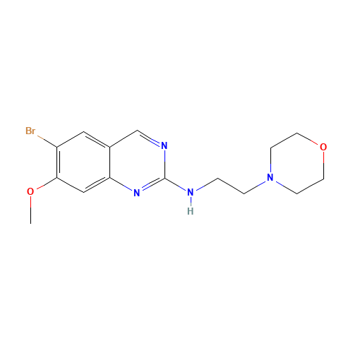 6-bromo-7-methoxy-N-(2-morpholin-4-ylethyl)quinazolin-2-amine (CAS: 1191932-37-2) - Related Chemical Product