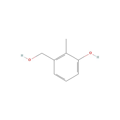 3-(hydroxymethyl)-2-methylphenol (CAS: 54874-26-9) - Chemical Structure and Molecular Formula 