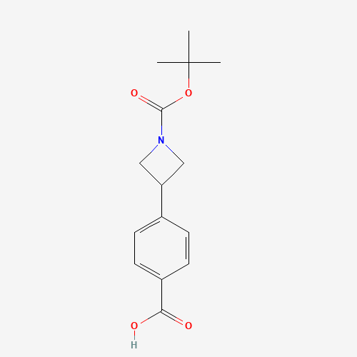 4-[1-[(2-methylpropan-2-yl)oxycarbonyl]azetidin-3-yl]benzoic acid (CAS: 908334-10-1) - Related Chemical Product