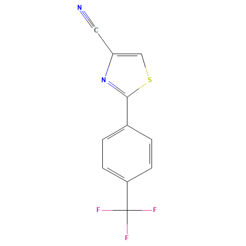 2-[4-(trifluoromethyl)phenyl]-1,3-thiazole-4-carbonitrile (CAS: 174006-77-0) - Related Chemical Product