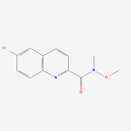 6-bromo-N-methoxy-N-methylquinoline-2-carboxamide (CAS: 958332-18-8) - Related Chemical Product