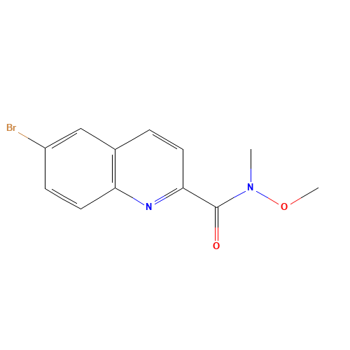 6-bromo-N-methoxy-N-methylquinoline-2-carboxamide (CAS: 958332-18-8) - Related Chemical Product