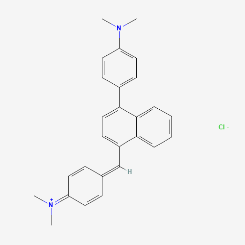[4-[[4-[4-(dimethylamino)phenyl]naphthalen-1-yl]methylidene]cyclohexa-2,5-dien-1-ylidene]-dimethylazanium;chloride (CAS: 13158-69-5) - Related Chemical Product
