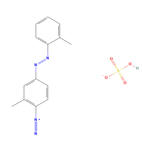 hydrogen sulfate;2-methyl-4-[(2-methylphenyl)diazenyl]benzenediazonium (CAS: 101-89-3) - Related Chemical Product