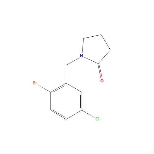 1-[(2-bromo-5-chlorophenyl)methyl]pyrrolidin-2-one (CAS: 685535-60-8) - Related Chemical Product