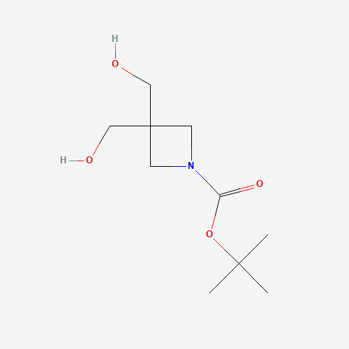 tert-butyl 3,3-bis(hydroxymethyl)azetidine-1-carboxylate (CAS: 1016233-08-1) - Chemical Structure and Molecular Formula 