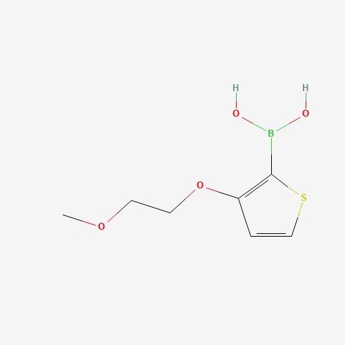 [3-(2-methoxyethoxy)thiophen-2-yl]boronic acid (CAS: 1000894-11-0) - Chemical Structure and Molecular Formula 