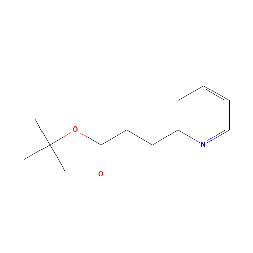 tert-butyl 3-pyridin-2-ylpropanoate (CAS: 342601-68-7) - Chemical Structure and Molecular Formula 