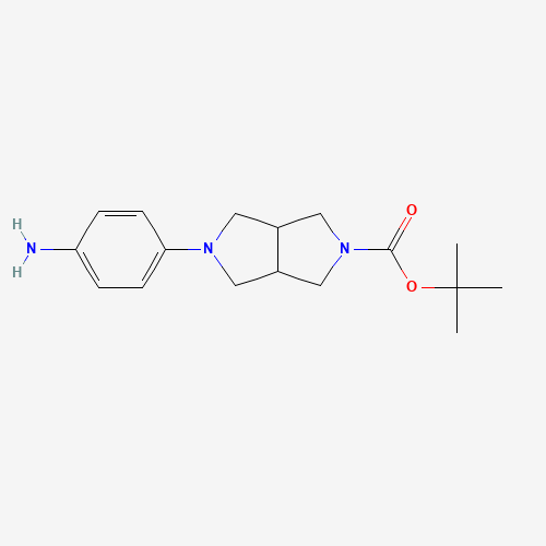 tert-butyl 2-(4-aminophenyl)-1,3,3a,4,6,6a-hexahydropyrrolo[3,4-c]pyrrole-5-carboxylate (CAS: 1395031-69-2) - Related Chemical Product