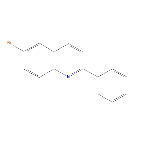 6-bromo-2-phenylquinoline (CAS: 3894-25-5) - Chemical Structure and Molecular Formula 