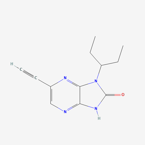 5-ethynyl-3-pentan-3-yl-1H-imidazo[4,5-b]pyrazin-2-one (CAS: 1005491-05-3) - Chemical Structure and Molecular Formula 