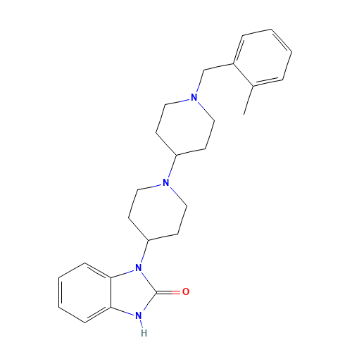 3-[1-[1-[(2-methylphenyl)methyl]piperidin-4-yl]piperidin-4-yl]-1H-benzimidazol-2-one (CAS: 634616-95-8) - Related Chemical Product