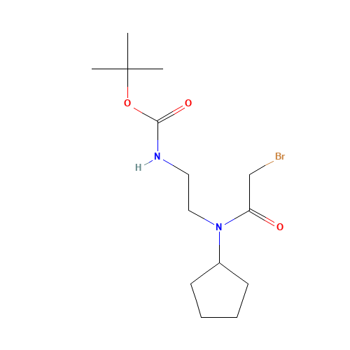 tert-butyl N-[2-[(2-bromoacetyl)-cyclopentylamino]ethyl]carbamate (CAS: 1284243-62-4) - Related Chemical Product