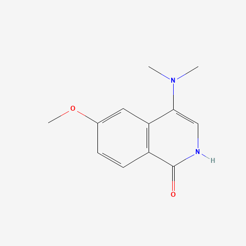 4-(dimethylamino)-6-methoxy-2H-isoquinolin-1-one (CAS: 1409965-52-1) - Chemical Structure and Molecular Formula 