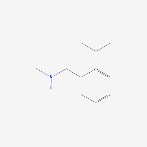 N-methyl-1-(2-propan-2-ylphenyl)methanamine (CAS: 1219717-42-6) - Chemical Structure and Molecular Formula 