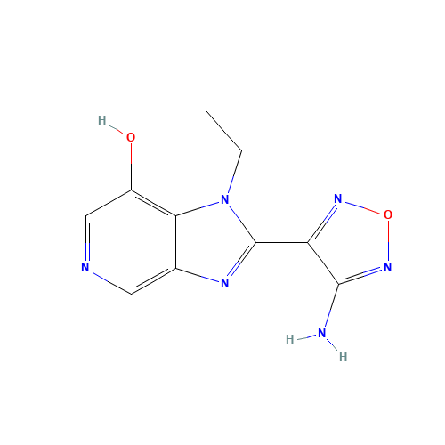 2-(4-amino-1,2,5-oxadiazol-3-yl)-1-ethylimidazo[4,5-c]pyridin-7-ol (CAS: 607373-65-9) - Related Chemical Product