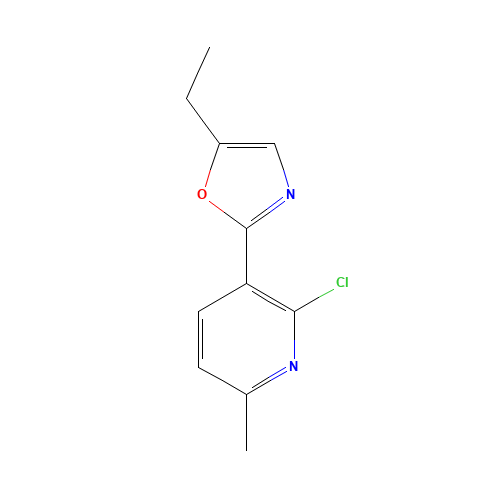 2-(2-chloro-6-methylpyridin-3-yl)-5-ethyl-1,3-oxazole (CAS: 1228430-76-9) - Related Chemical Product