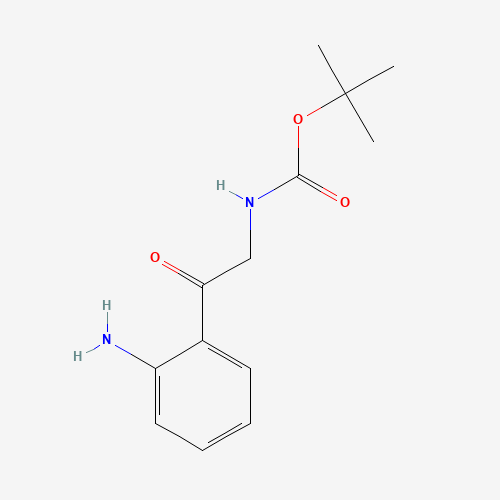 tert-butyl N-[2-(2-aminophenyl)-2-oxoethyl]carbamate (CAS: 155301-82-9) - Chemical Structure and Molecular Formula 