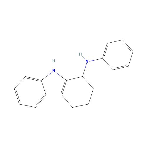 N-phenyl-2,3,4,9-tetrahydro-1H-carbazol-1-amine (CAS: 812649-45-9) - Chemical Structure and Molecular Formula 