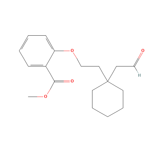 methyl 2-[2-[1-(2-oxoethyl)cyclohexyl]ethoxy]benzoate (CAS: 518284-47-4) - Related Chemical Product