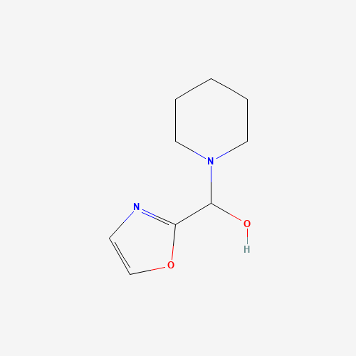 1,3-oxazol-2-yl(piperidin-1-yl)methanol (CAS: 1384422-01-8) - Chemical Structure and Molecular Formula 