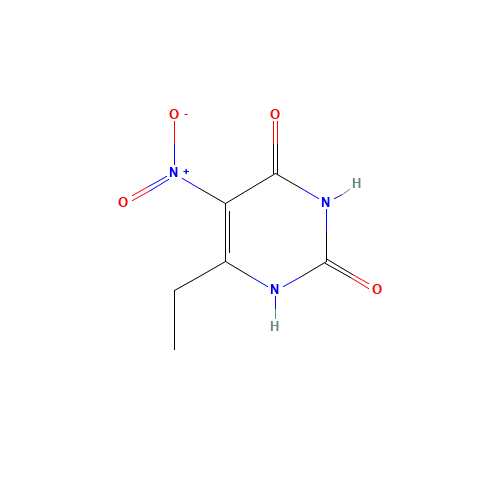 6-ethyl-5-nitro-1H-pyrimidine-2,4-dione (CAS: 858002-13-8) - Chemical Structure and Molecular Formula 