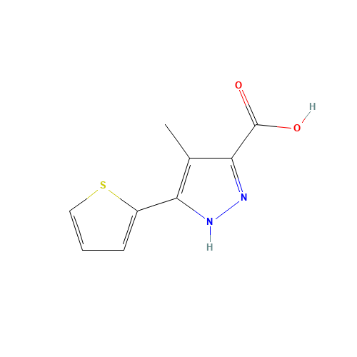 4-methyl-5-thiophen-2-yl-1H-pyrazole-3-carboxylic acid (CAS: 890621-27-9) - Related Chemical Product