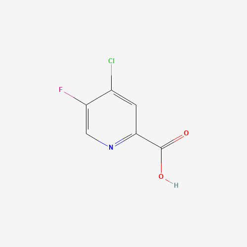 4-chloro-5-fluoropyridine-2-carboxylic acid (CAS: 1060802-35-8) - Chemical Structure and Molecular Formula 