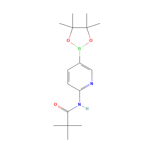 2,2-dimethyl-N-[5-(4,4,5,5-tetramethyl-1,3,2-dioxaborolan-2-yl)pyridin-2-yl]propanamide (CAS: 1092119-20-4) - Chemical Structure and Molecular Formula 