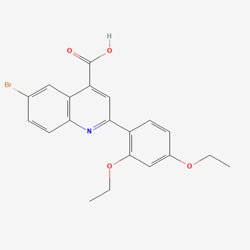 6-bromo-2-(2,4-diethoxyphenyl)quinoline-4-carboxylic acid (CAS: 494860-96-7) - Related Chemical Product