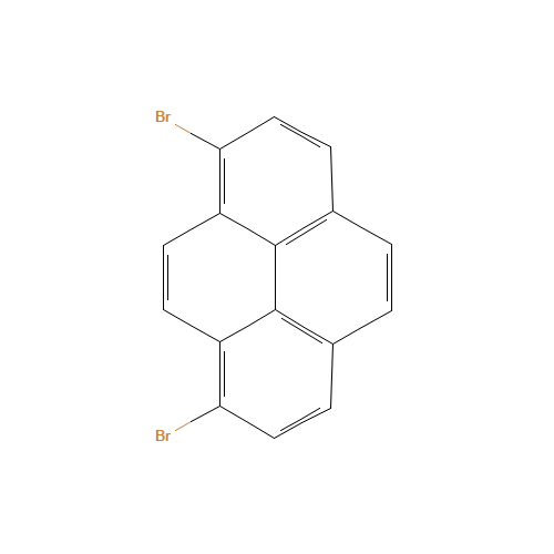 1,8-dibromopyrene (CAS: 38303-35-4) - Chemical Structure and Molecular Formula 