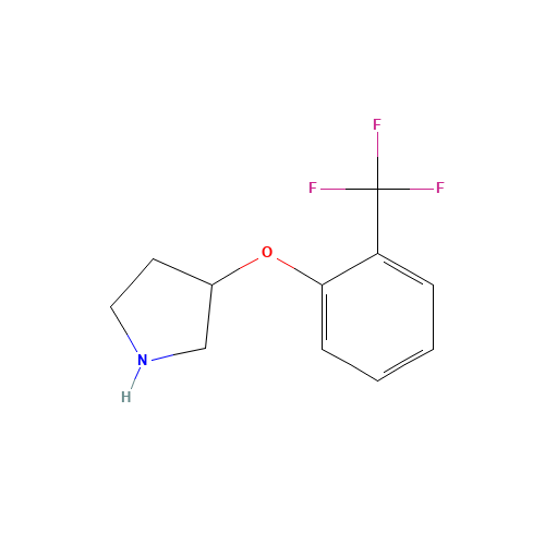 3-[2-(trifluoromethyl)phenoxy]pyrrolidine (CAS: 946760-13-0) - Chemical Structure and Molecular Formula 