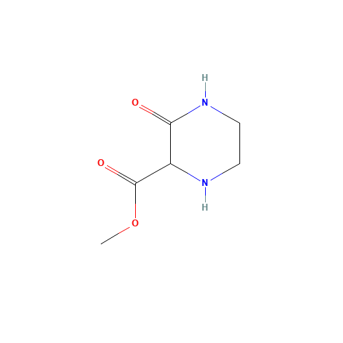 methyl 3-oxopiperazine-2-carboxylate (CAS: 41817-92-9) - Chemical Structure and Molecular Formula 