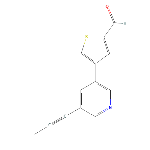 4-(5-prop-1-ynylpyridin-3-yl)thiophene-2-carbaldehyde (CAS: 1616100-53-8) - Related Chemical Product