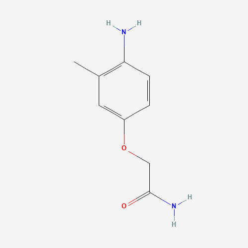2-(4-amino-3-methylphenoxy)acetamide (CAS: 201853-03-4) - Chemical Structure and Molecular Formula 