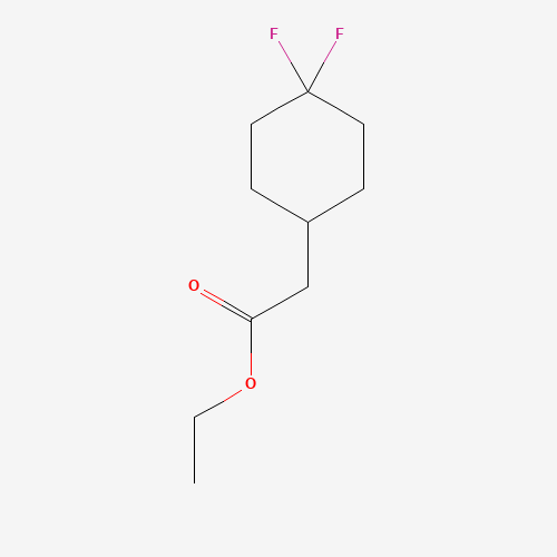 ethyl 2-(4,4-difluorocyclohexyl)acetate (CAS: 915213-54-6) - Chemical Structure and Molecular Formula 