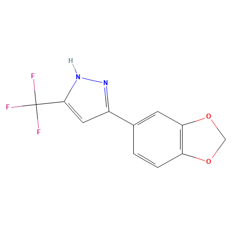 3-(1,3-benzodioxol-5-yl)-5-(trifluoromethyl)-1H-pyrazole (CAS: 845266-32-2) - Related Chemical Product