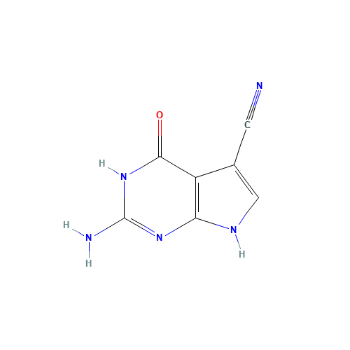 2-amino-4-oxo-1,7-dihydropyrrolo[2,3-d]pyrimidine-5-carbonitrile (CAS: 69205-79-4) - Related Chemical Product