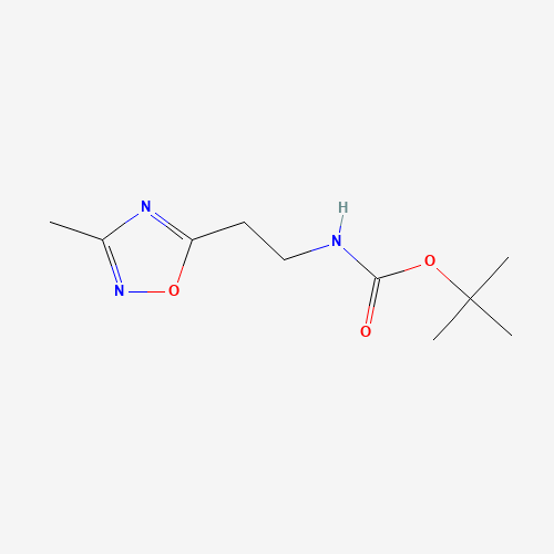 tert-butyl N-[2-(3-methyl-1,2,4-oxadiazol-5-yl)ethyl]carbamate (CAS: 321392-80-7) - Related Chemical Product
