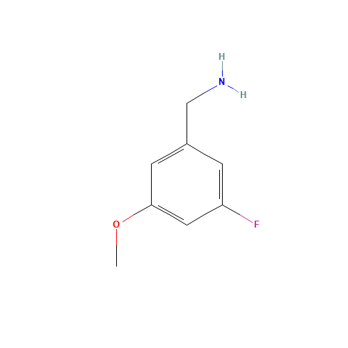 (3-fluoro-5-methoxyphenyl)methanamine (CAS: 914465-85-3) - Chemical Structure and Molecular Formula 