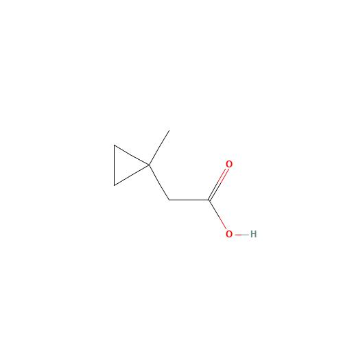 2-(1-methylcyclopropyl)acetic acid (CAS: 71199-15-0) - Chemical Structure and Molecular Formula 