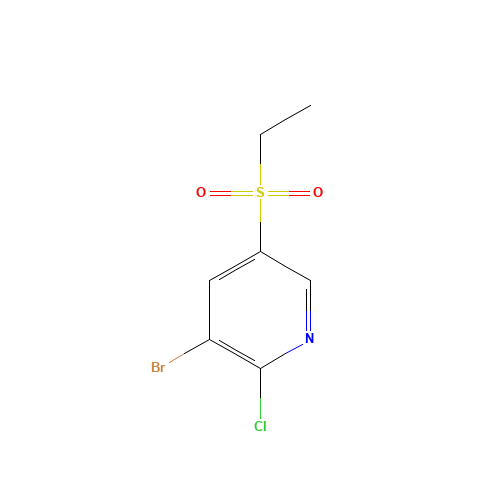 3-bromo-2-chloro-5-ethylsulfonylpyridine (CAS: 1227384-85-1) - Related Chemical Product