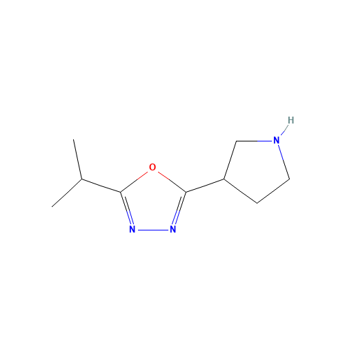 2-propan-2-yl-5-pyrrolidin-3-yl-1,3,4-oxadiazole (CAS: 1004620-18-1) - Related Chemical Product