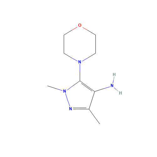 1,3-dimethyl-5-morpholin-4-ylpyrazol-4-amine (CAS: 568577-87-7) - Related Chemical Product