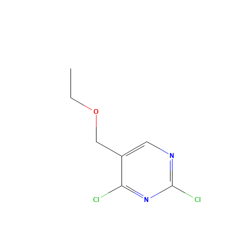 2,4-dichloro-5-(ethoxymethyl)pyrimidine (CAS: 7627-39-6) - Chemical Structure and Molecular Formula 