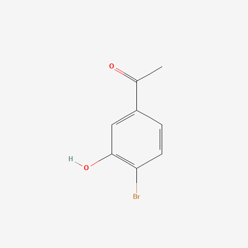1-(4-bromo-3-hydroxyphenyl)ethanone (CAS: 73898-22-3) - Chemical Structure and Molecular Formula 