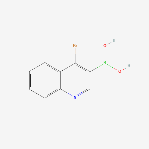 (4-bromoquinolin-3-yl)boronic acid (CAS: 745784-06-9) - Chemical Structure and Molecular Formula 